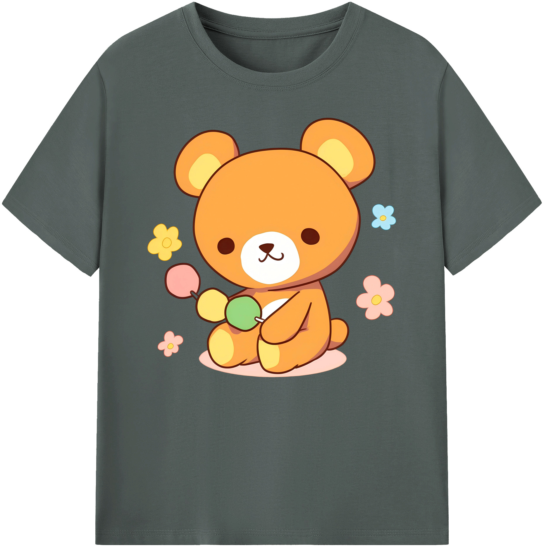 （画像用） リラックマ リラックマ キイロイトリ Rilakkuma Korilakkuma Kiiroitori 綿100％ メンズ半袖Tシャツ｜肌触りやわらか＆通気性